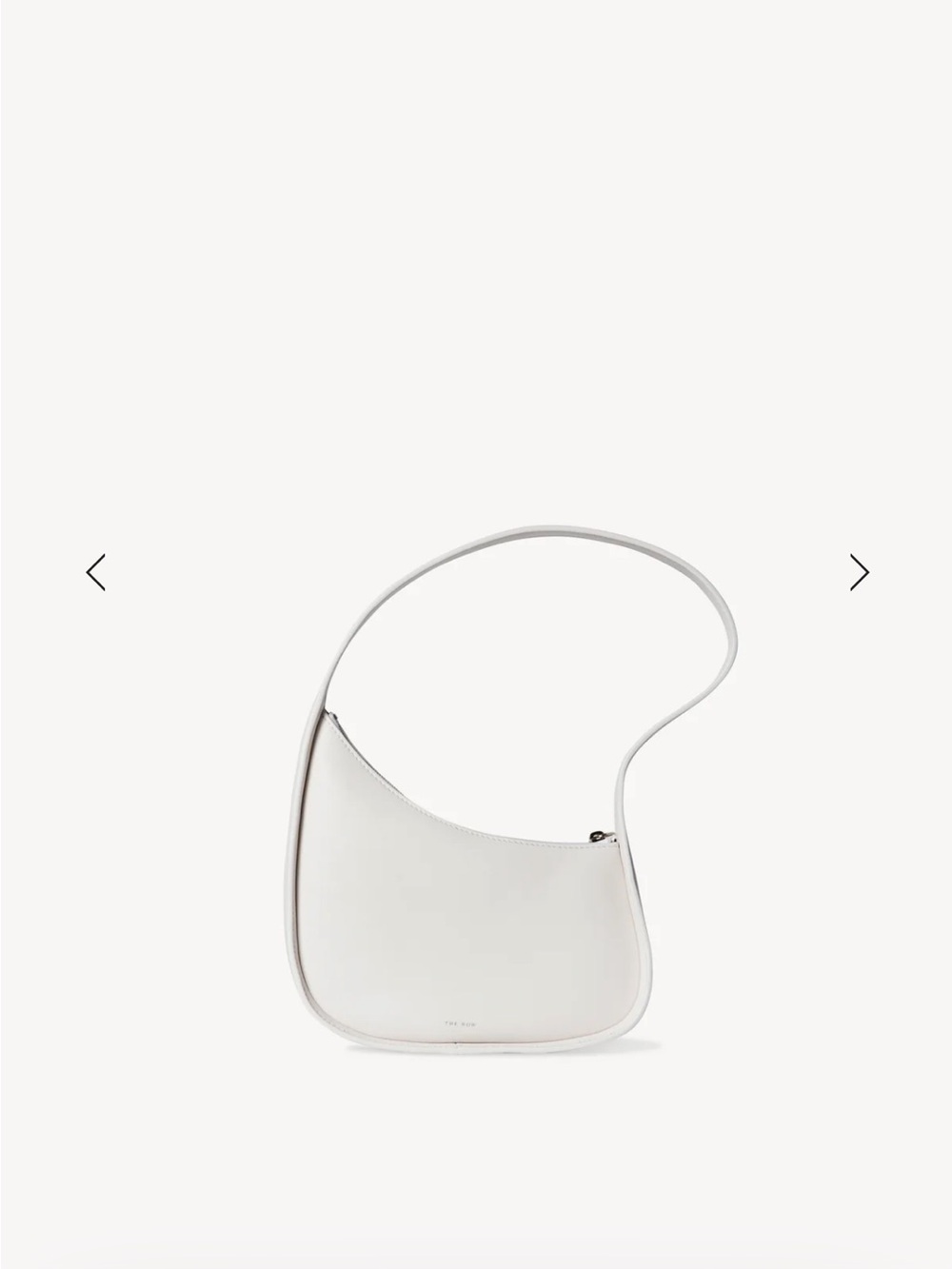 The Row Half Moon White Shoulder Bag